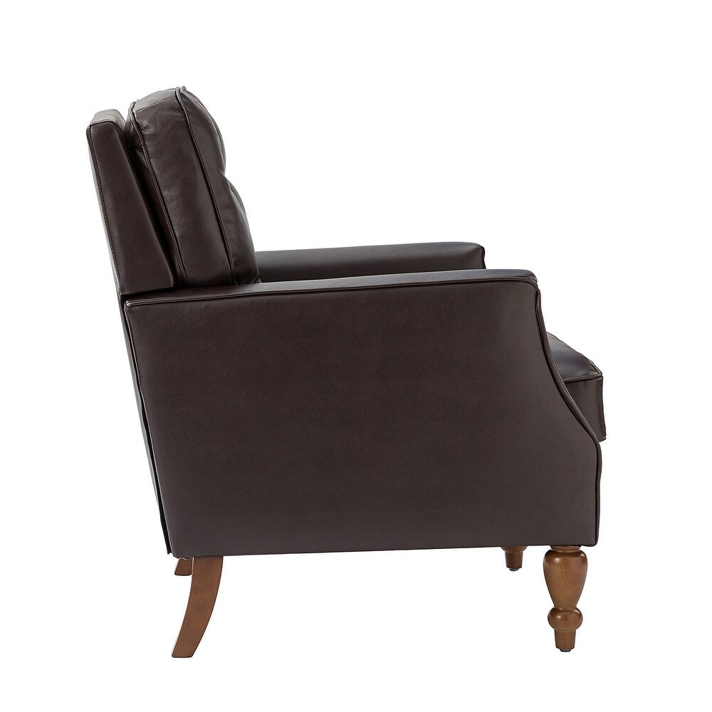 Johannes Comfy Living Room Armchair with Turned Legs