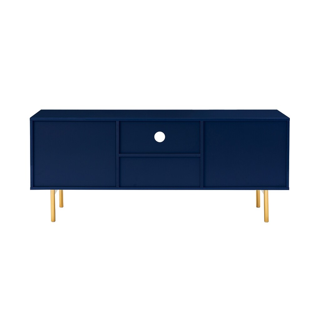 Multifunctional TV Stand for TVs up to 65" with 2 Doors