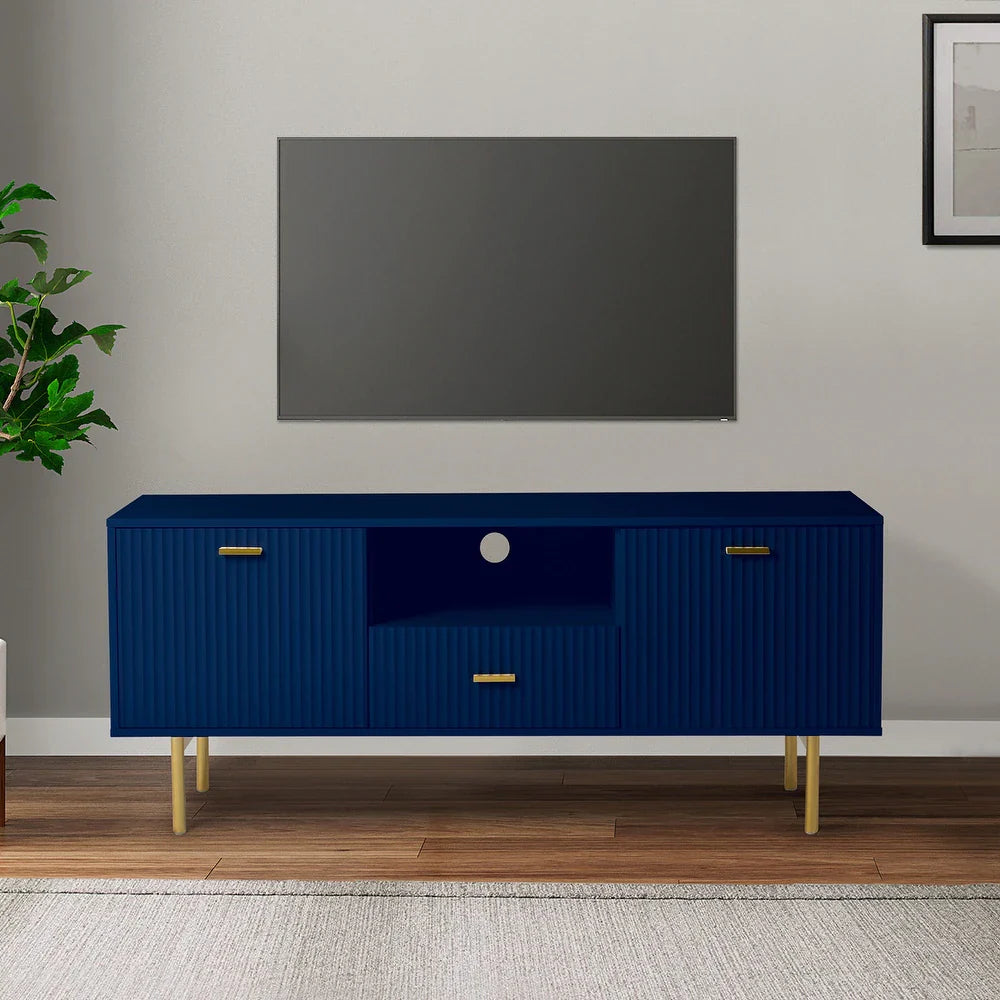 Multifunctional TV Stand for TVs up to 65" with 2 Doors