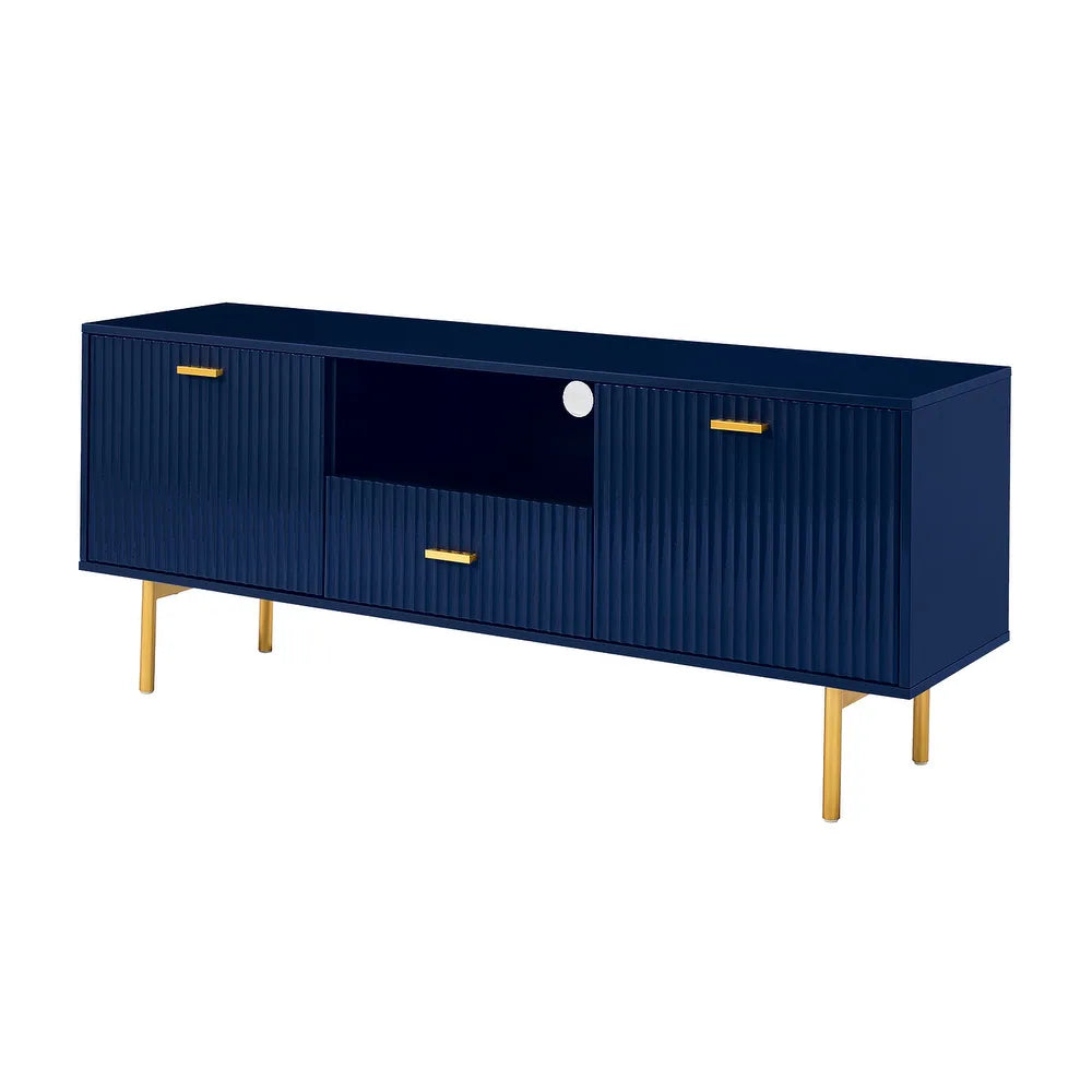 Multifunctional TV Stand for TVs up to 65" with 2 Doors