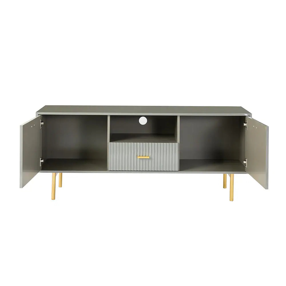 Multifunctional TV Stand for TVs up to 65" with 2 Doors
