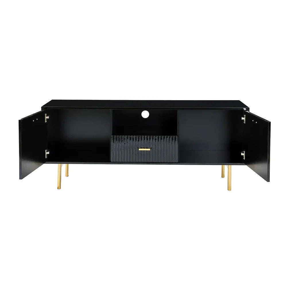 Multifunctional TV Stand for TVs up to 65" with 2 Doors
