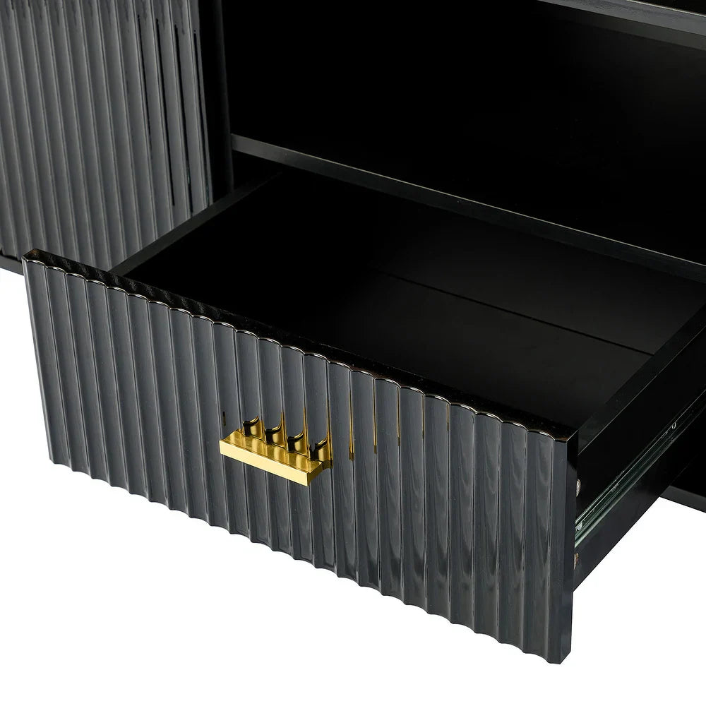 Multifunctional TV Stand for TVs up to 65" with 2 Doors