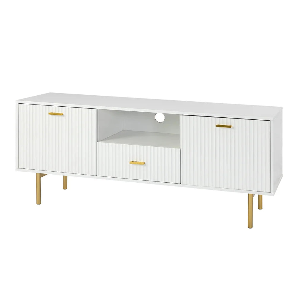Multifunctional TV Stand for TVs up to 65" with 2 Doors