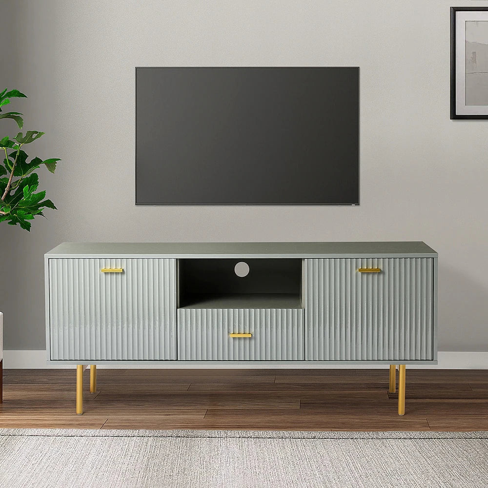 Multifunctional TV Stand for TVs up to 65" with 2 Doors