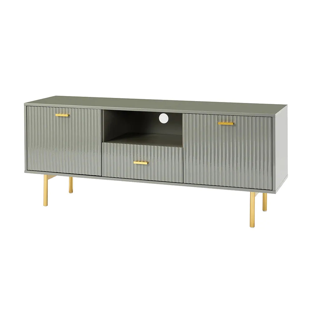 Multifunctional TV Stand for TVs up to 65" with 2 Doors