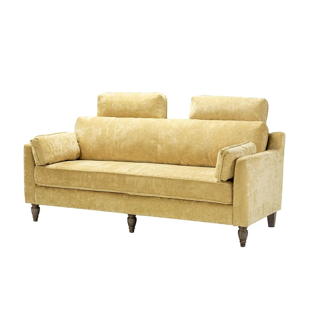 Carmina Comfy 75" Sofa with Headrests
