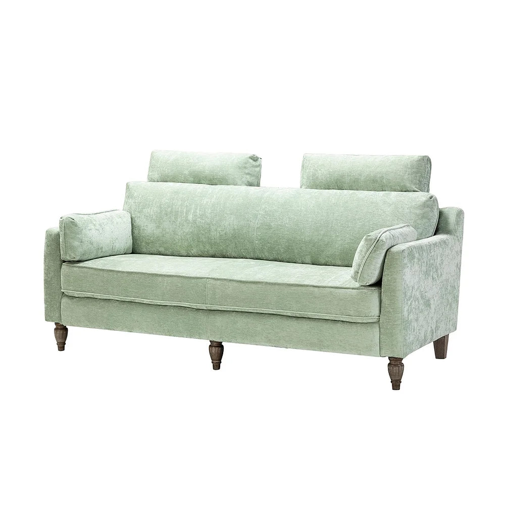 Carmina Comfy 75" Sofa with Headrests