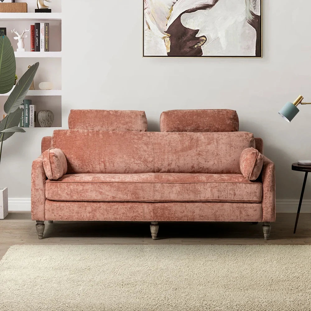 Carmina Comfy 75" Sofa with Headrests