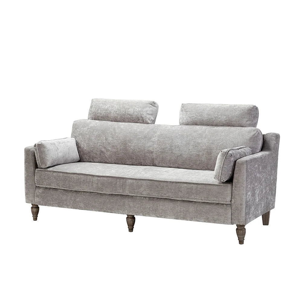 Carmina Comfy 75" Sofa with Headrests