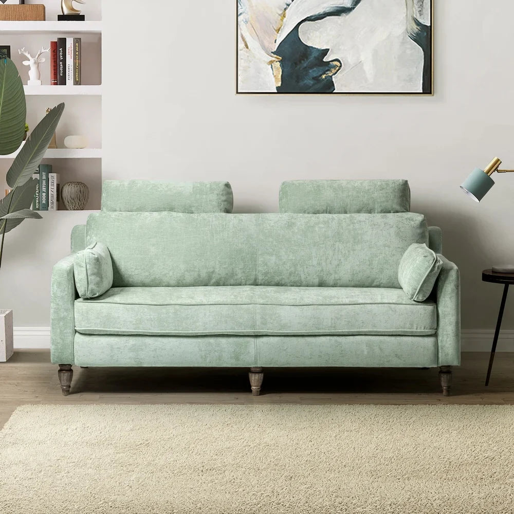 Carmina Comfy 75" Sofa with Headrests