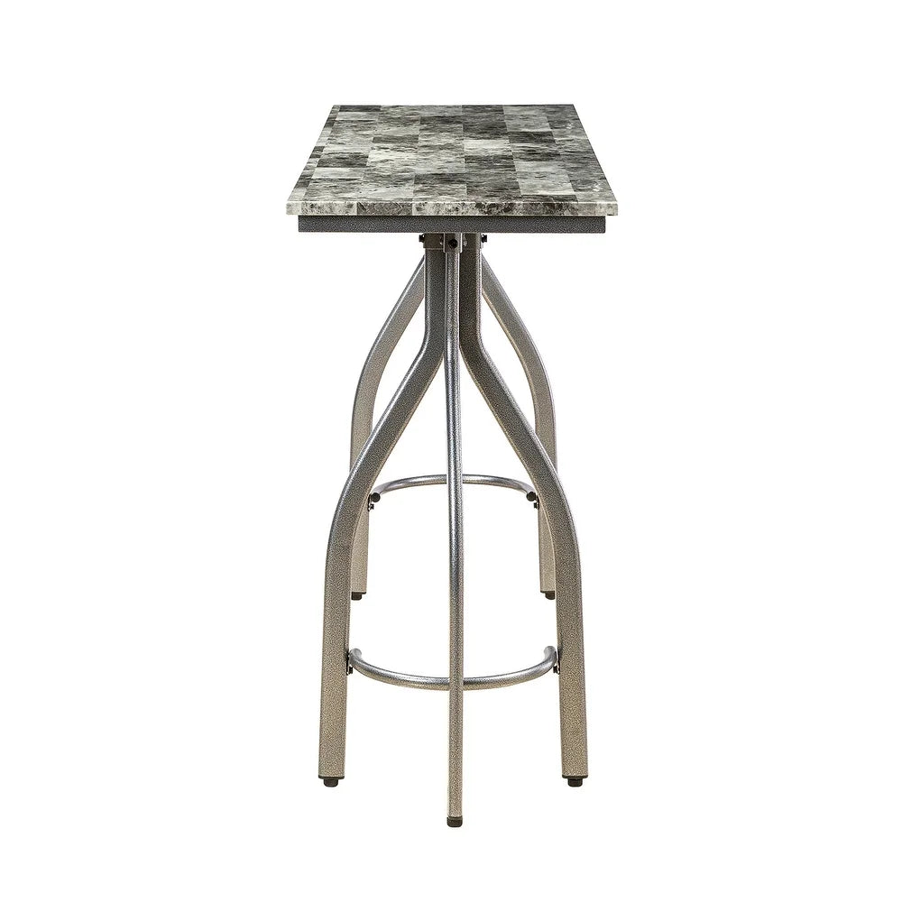 Juan Contemporary 3 Piece Dining Room Set with Metal Legs