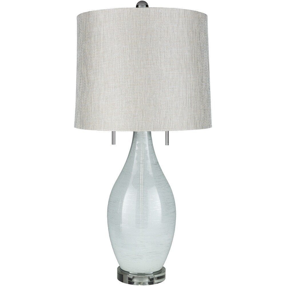 Julian 30.75 in. White Updated Traditional Table Lamp