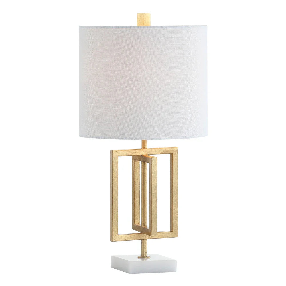 Julienne 20.25" Metal/Marble LED Table Lamp, Gold