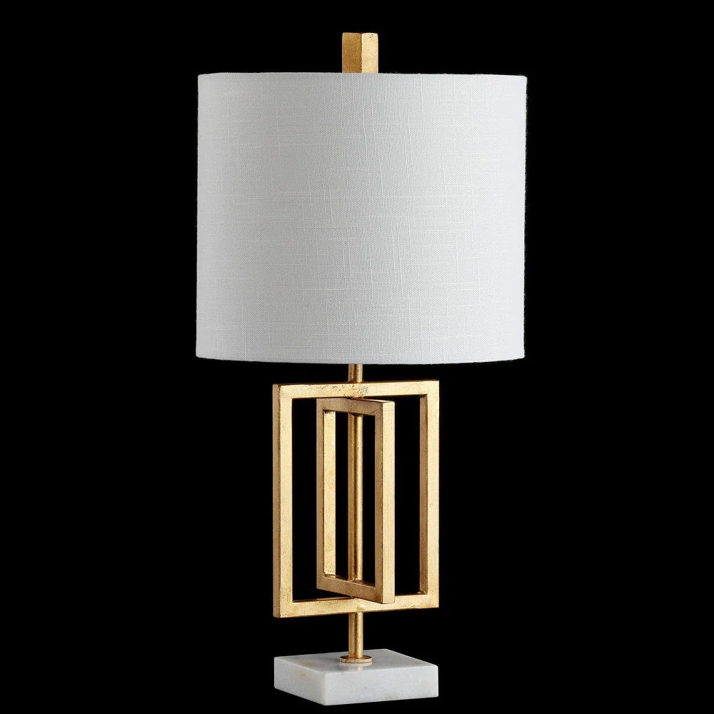 Julienne 20.25" Metal/Marble LED Table Lamp, Gold