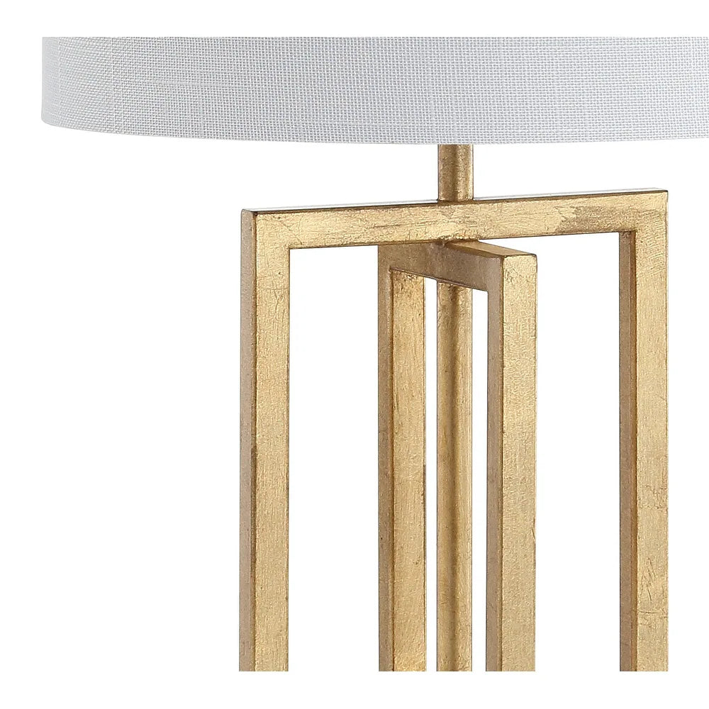 Julienne 20.25" Metal/Marble LED Table Lamp, Gold