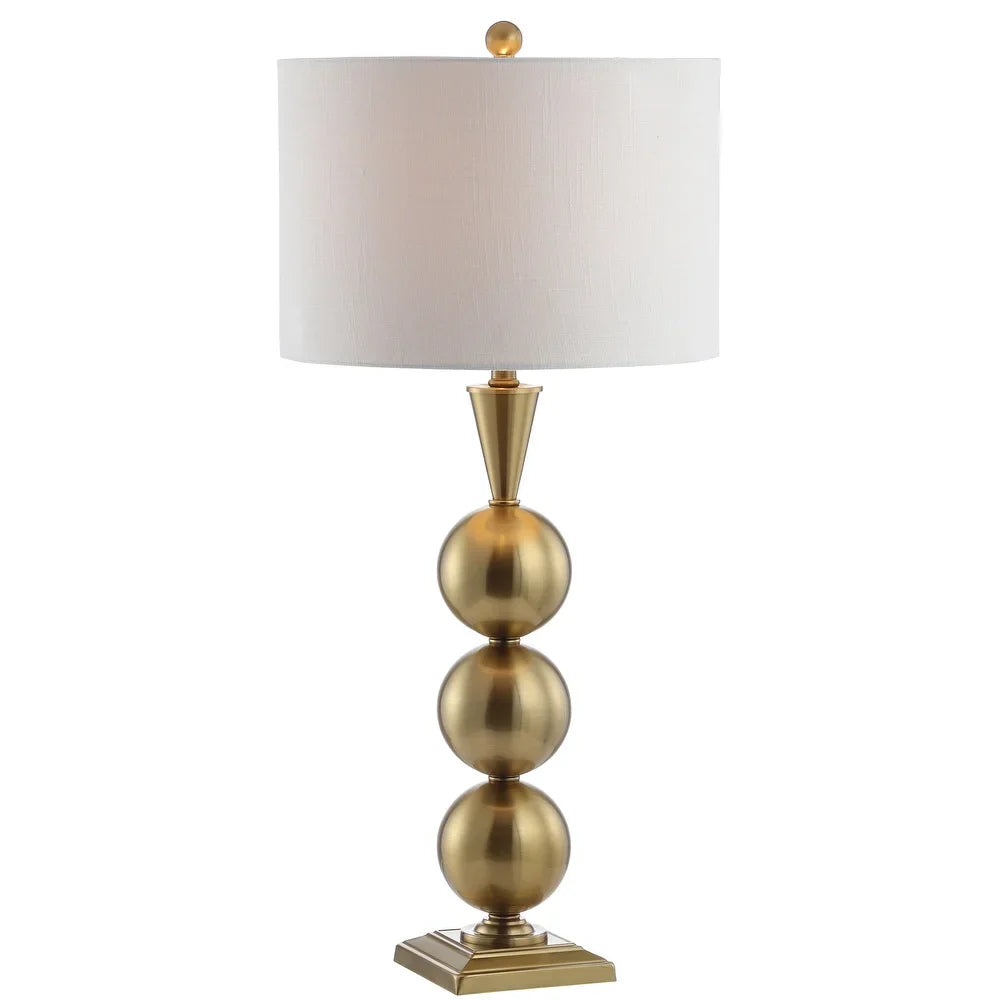 June 33" Metal LED Table Lamp, Brass