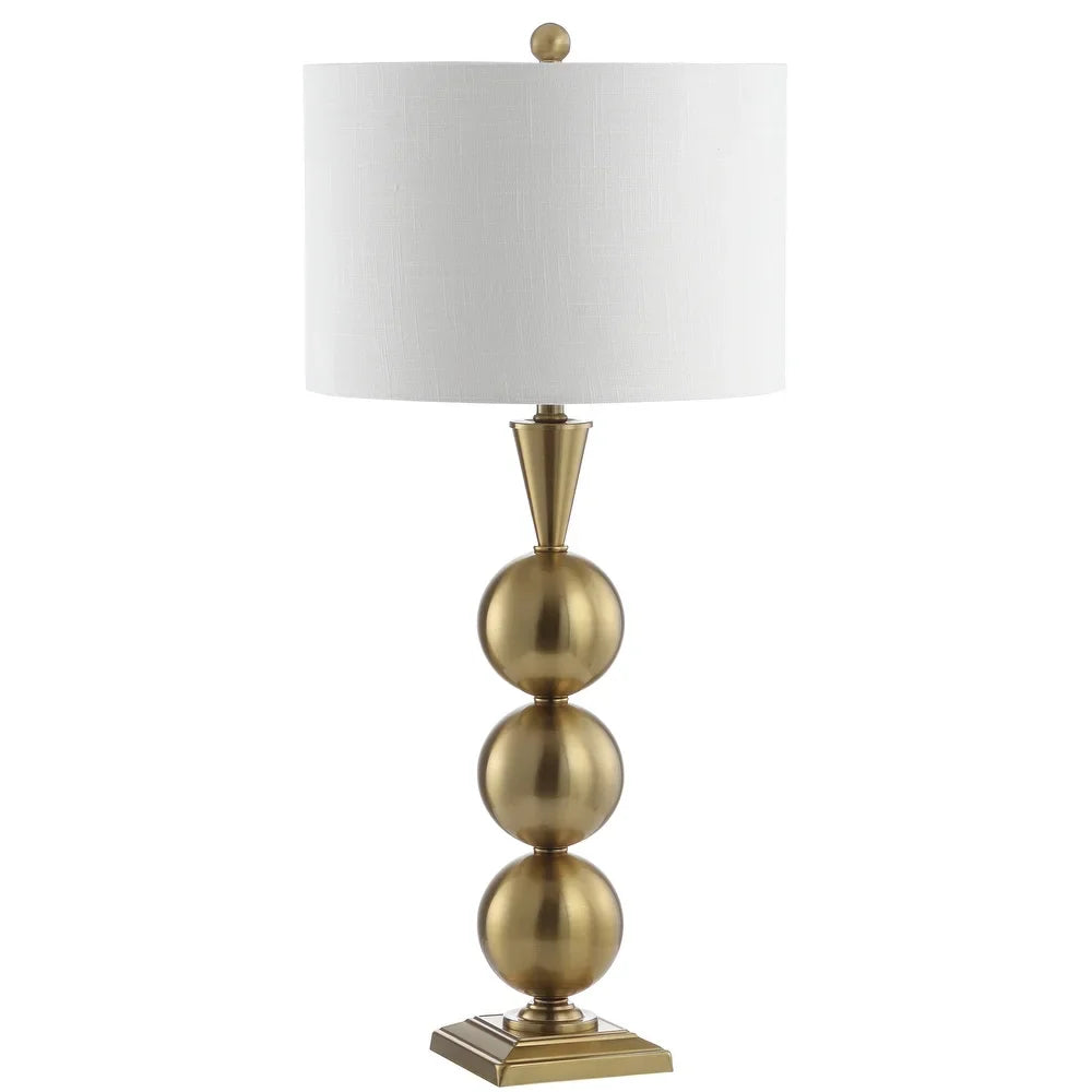 June 33" Metal LED Table Lamp, Brass