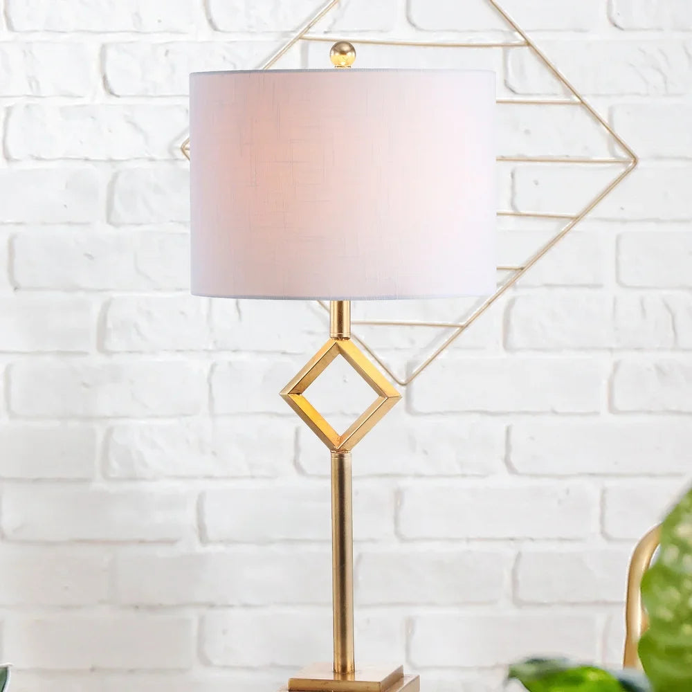 Juno 30.75" Metal/Resin LED Table Lamp, Gold Leaf