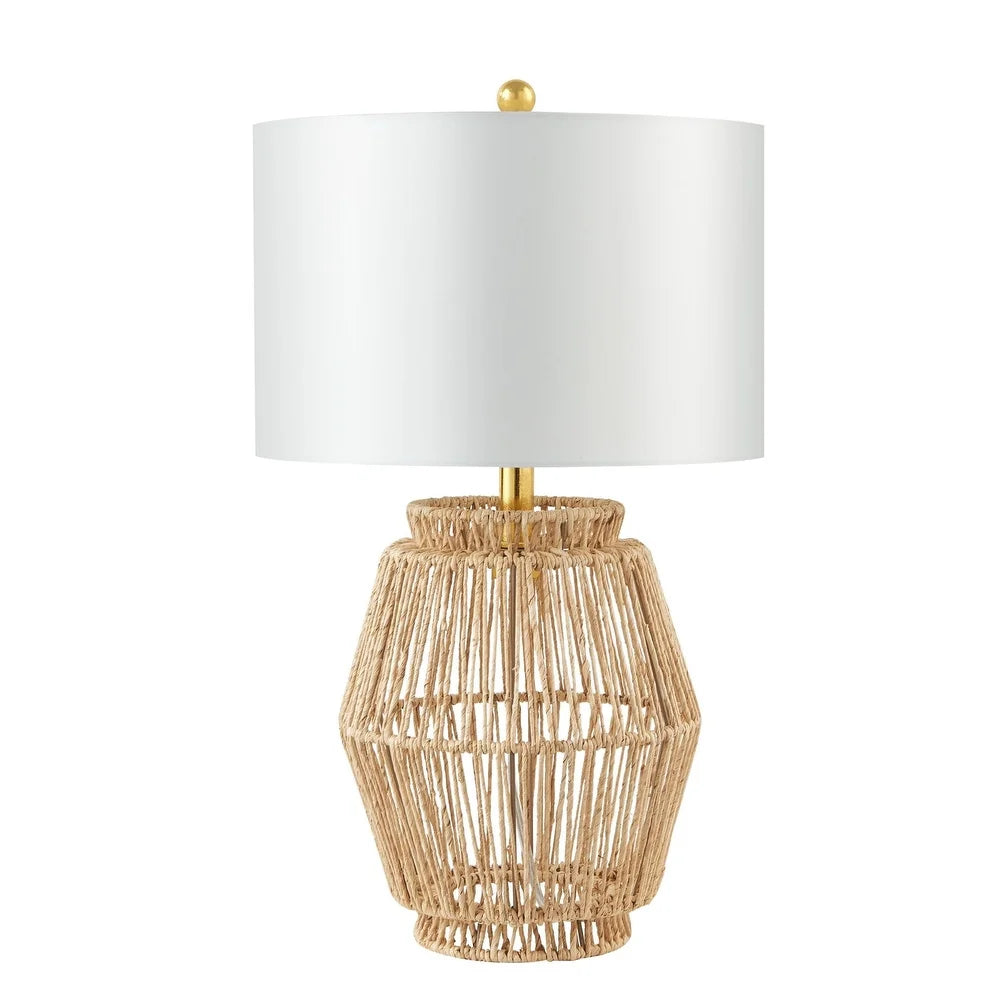 KAWOTI 23.5” Rattan Table Lamp - W14" * H23.5"