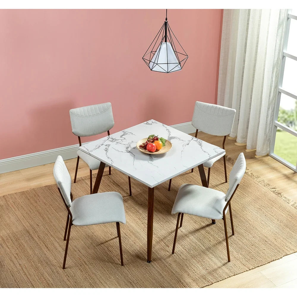 Kandy Dining Table with Marble Pattern