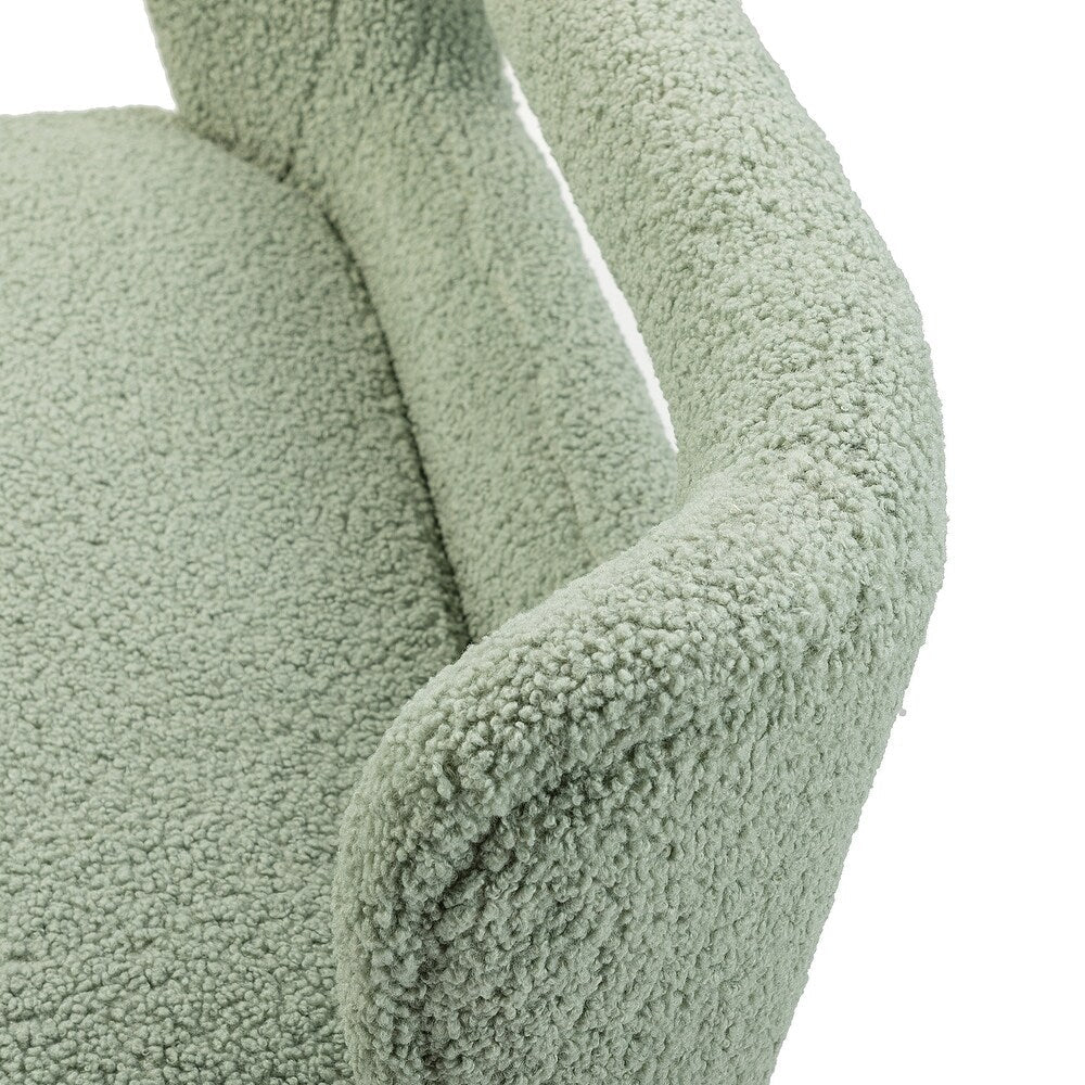 Kanesh Lambskin Sherpa Wooden Base Loveseat