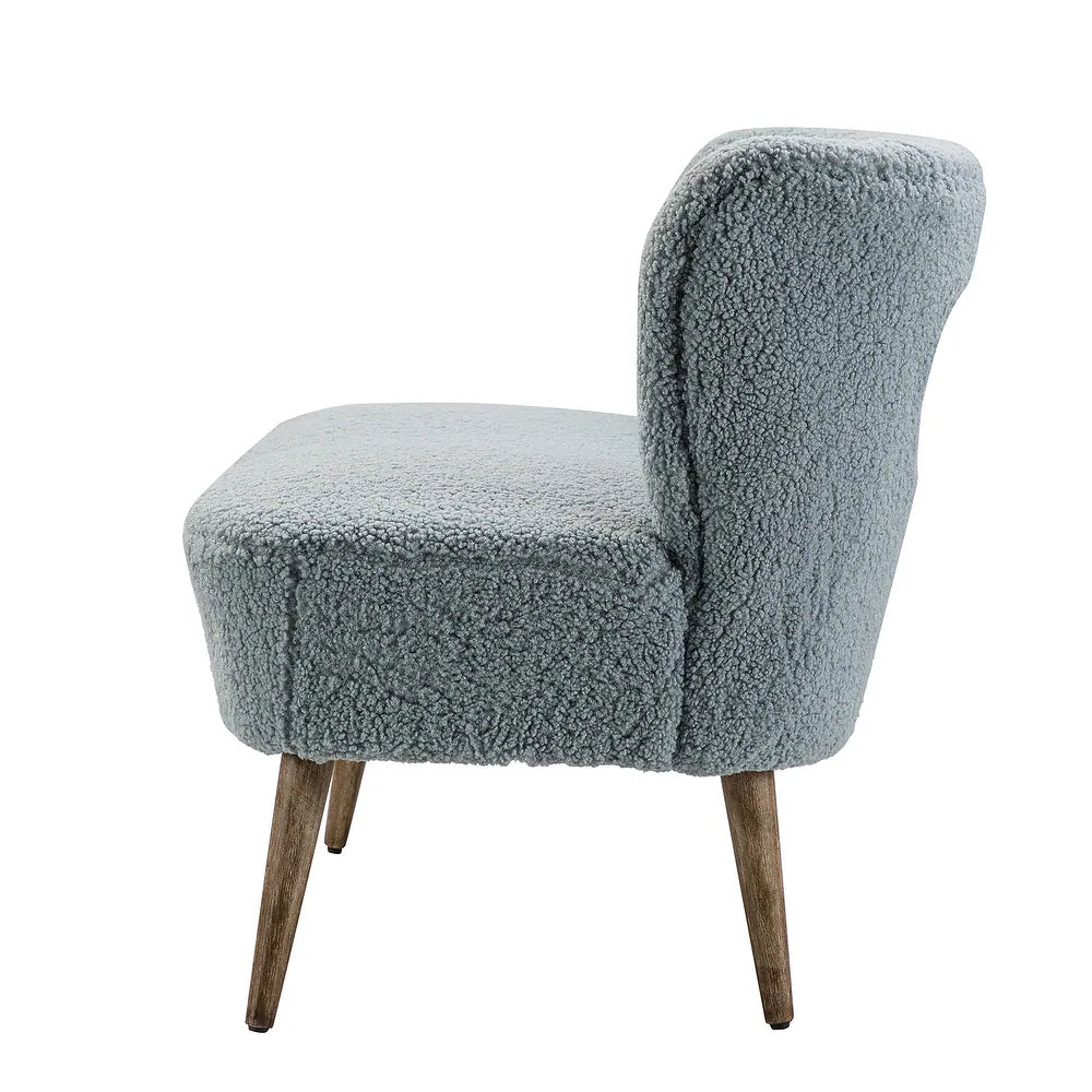 Kanesh Lambskin Sherpa Wooden Base Loveseat