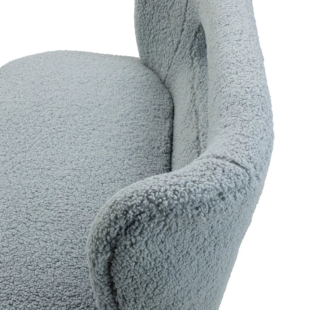Kanesh Lambskin Sherpa Wooden Base Loveseat