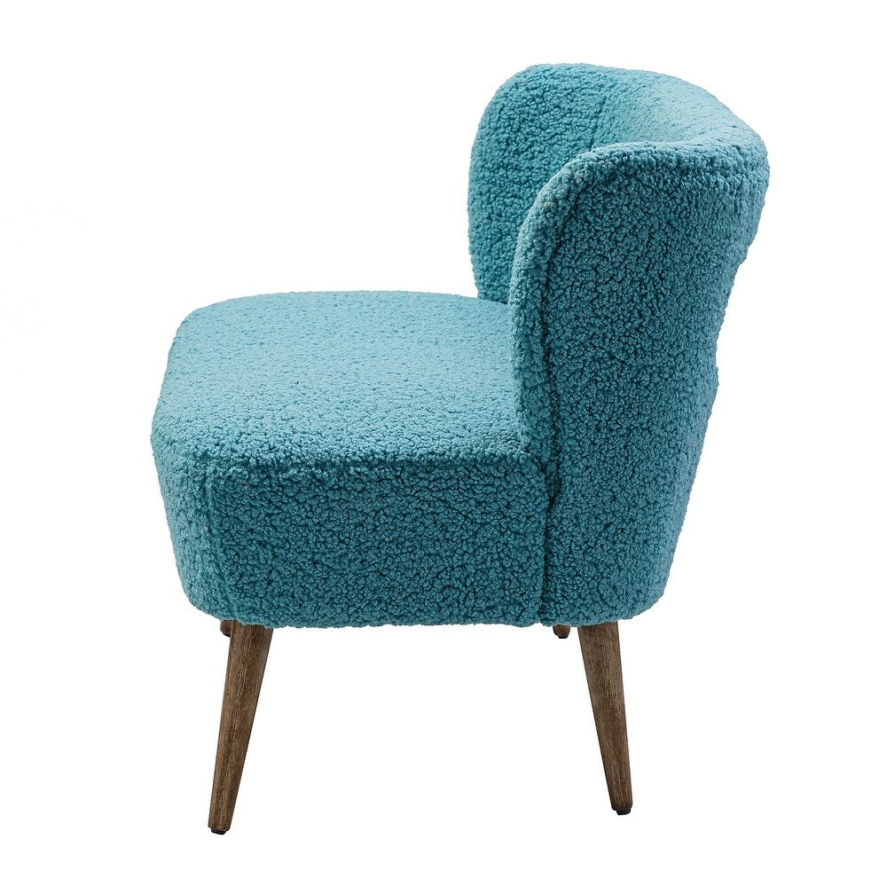 Kanesh Lambskin Sherpa Wooden Base Loveseat