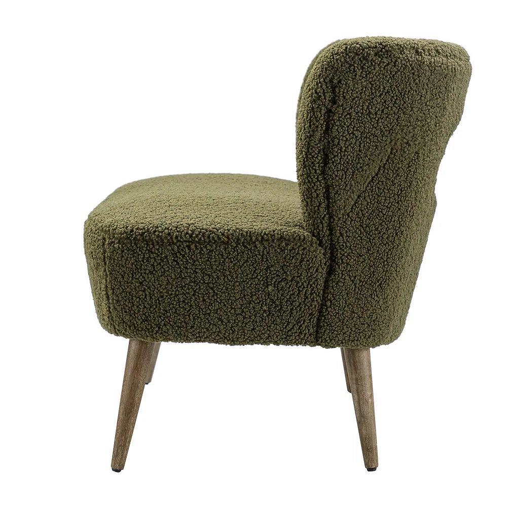 Kanesh Lambskin Sherpa Wooden Base Loveseat
