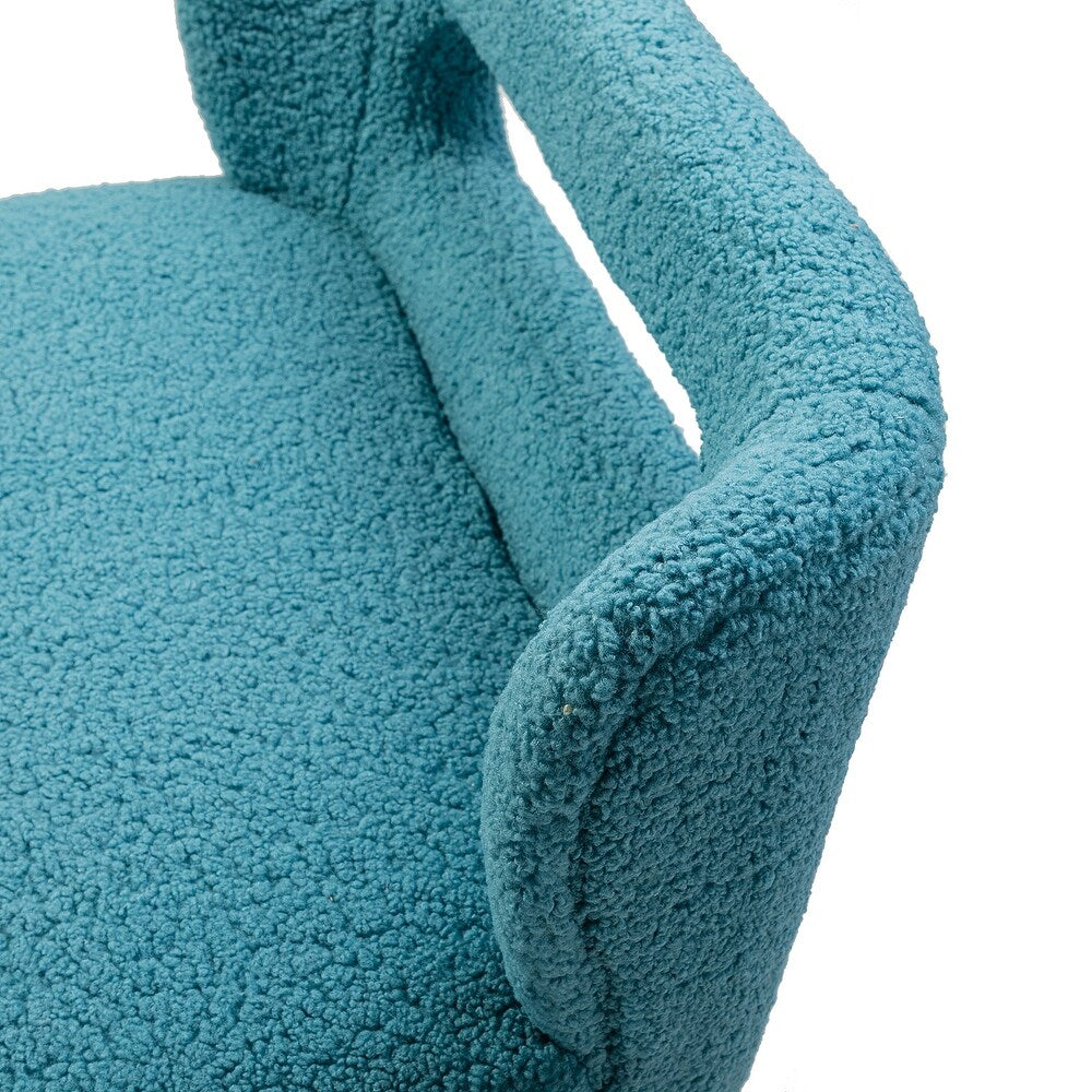 Kanesh Lambskin Sherpa Wooden Base Loveseat