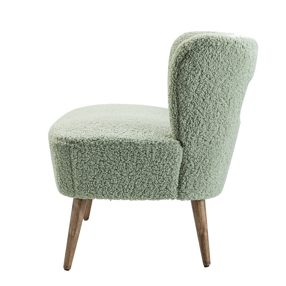 Kanesh Lambskin Sherpa Wooden Base Loveseat