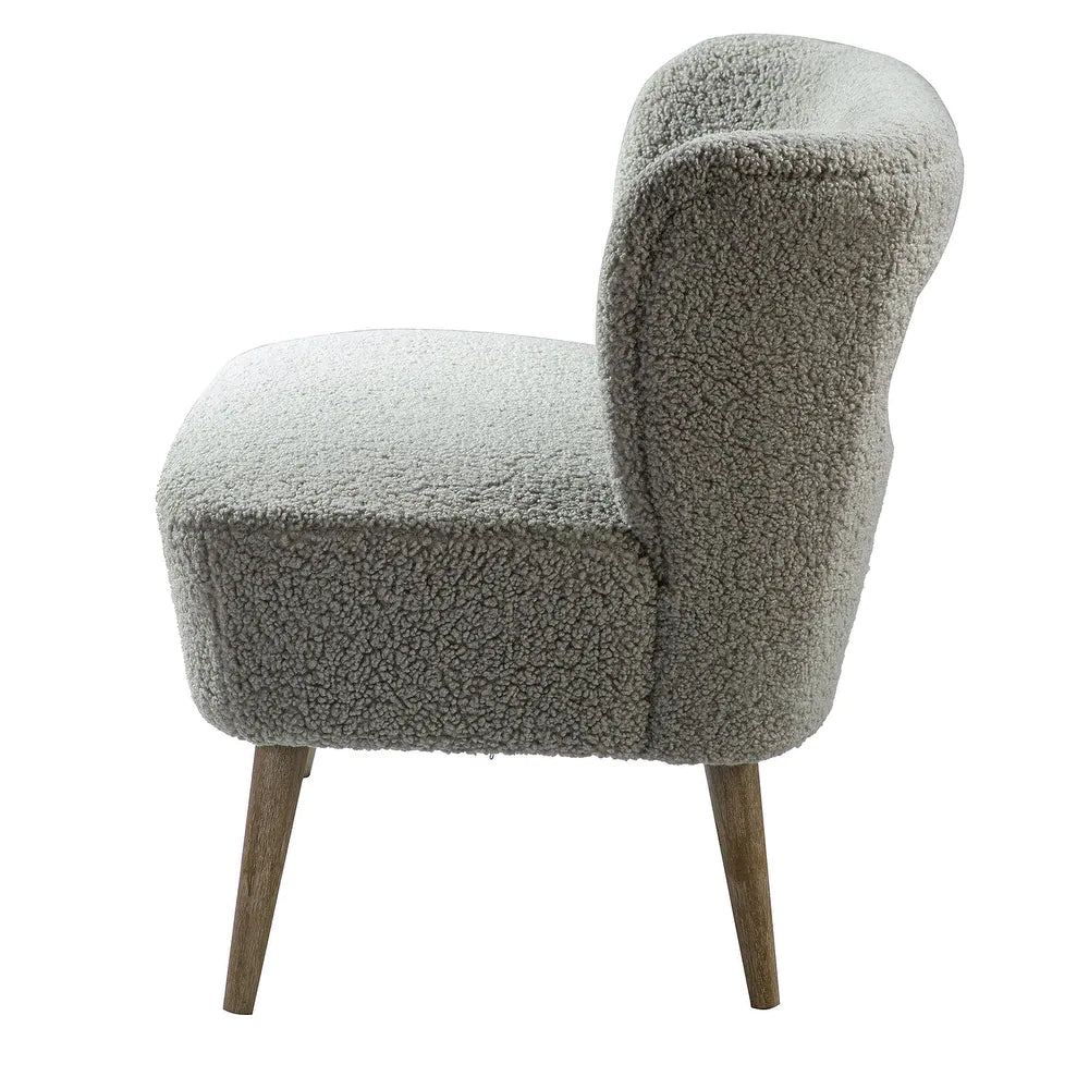 Kanesh Lambskin Sherpa Wooden Base Loveseat