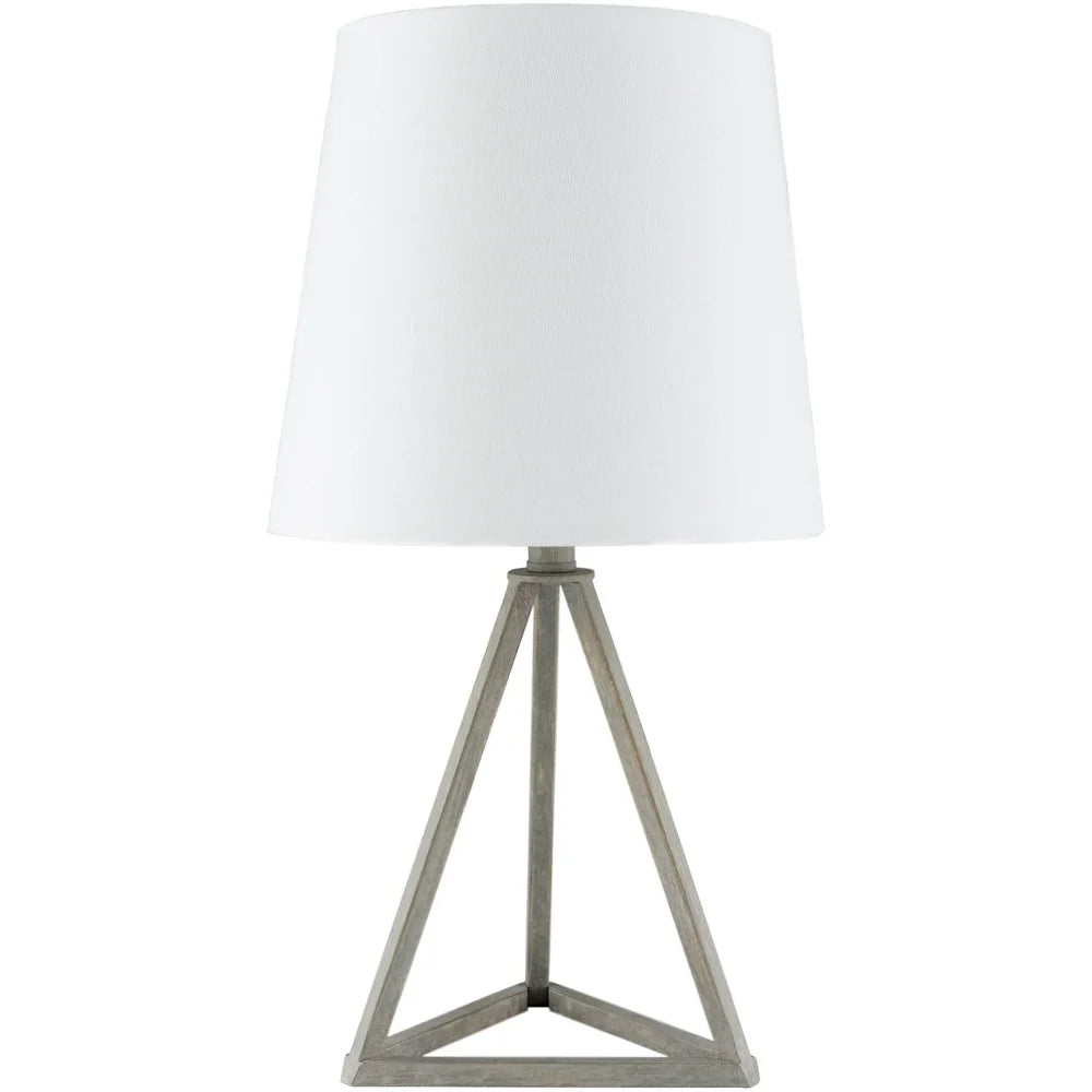 Kelleigh Grey Farmhouse Metal Tripod Table Lamp