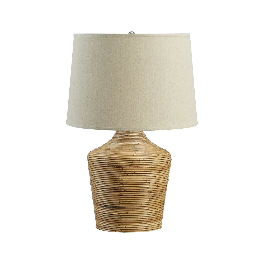 Kerrus Rattan Table Lamp - 18"W x 18"D x 26"H