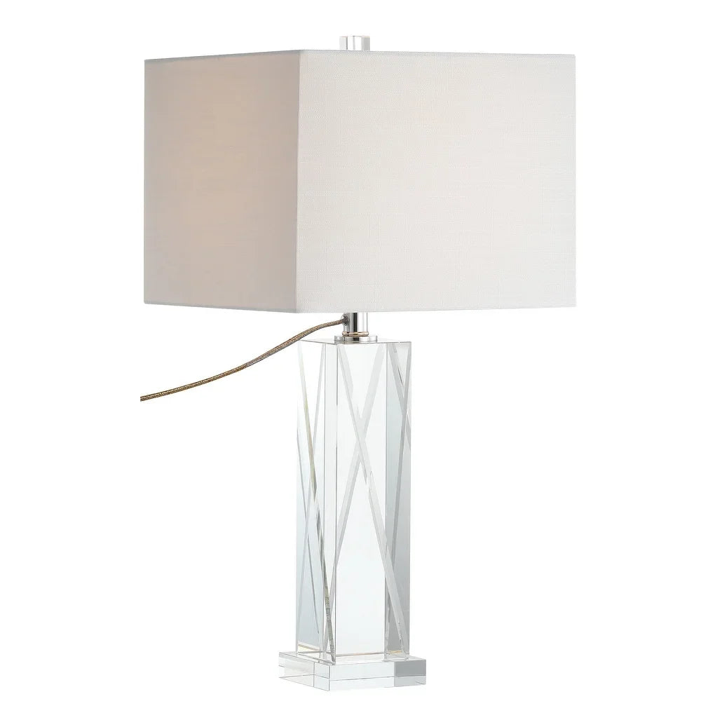 Kevin 26.5" Crystal LED Table Lamp, Clear