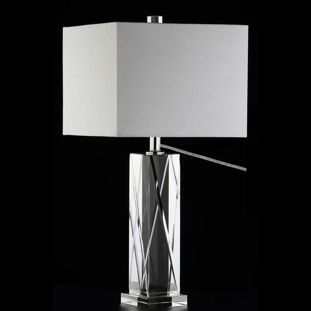 Kevin 26.5" Crystal LED Table Lamp, Clear