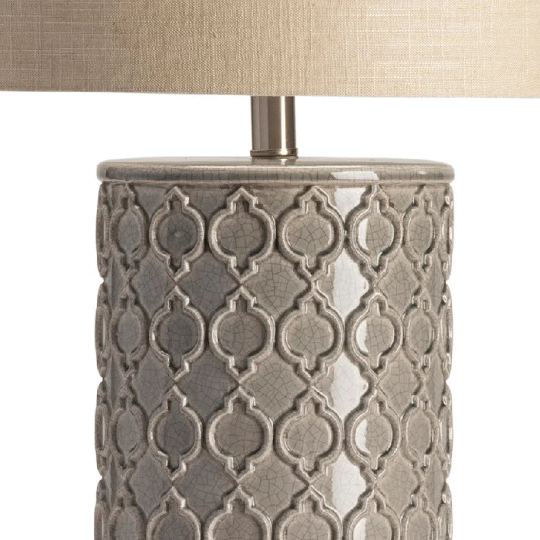 Kincaid Grey 30-inch Table Lamp - 30"H x 16"Rnd