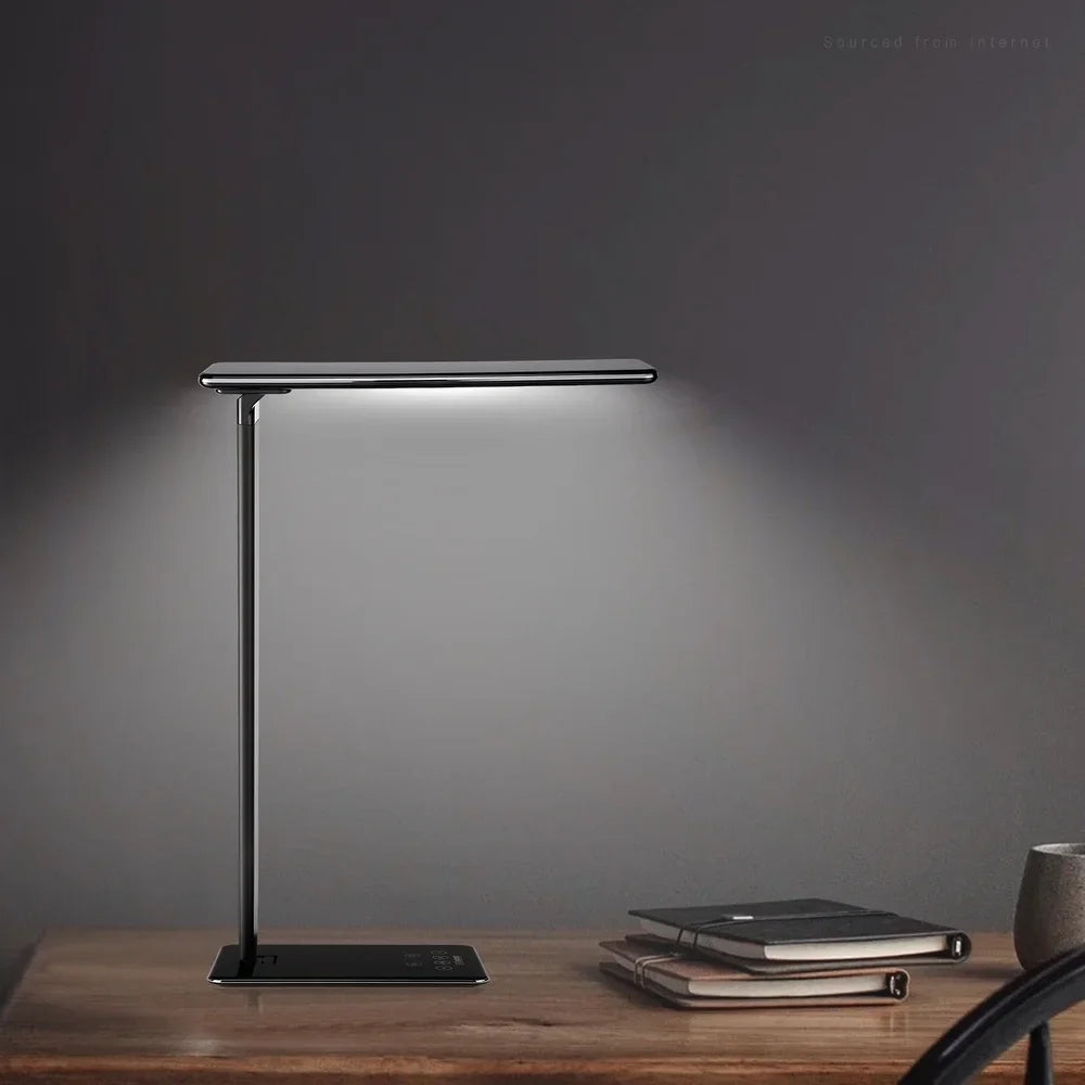 LED Desk Light with USB Charging Port, Touch Switch Fully Dimmable, 4 Lighting Modes - 1PACK
