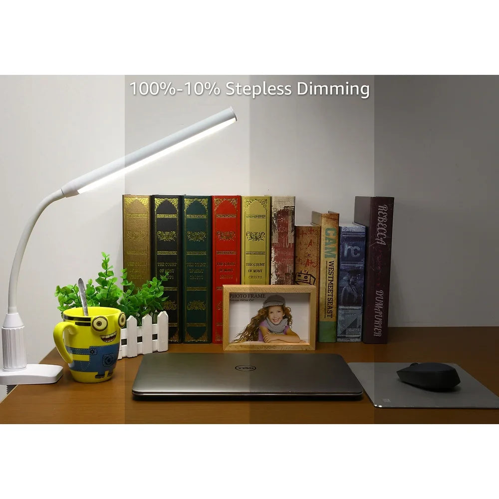 LED Desk Lamp, Memory Function, Eye-Care, Dimmable Touch Control, USB Powered