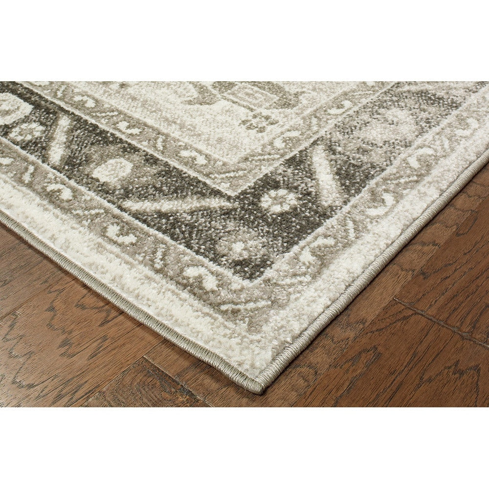 Southwestern Medallion Gray Area Rug