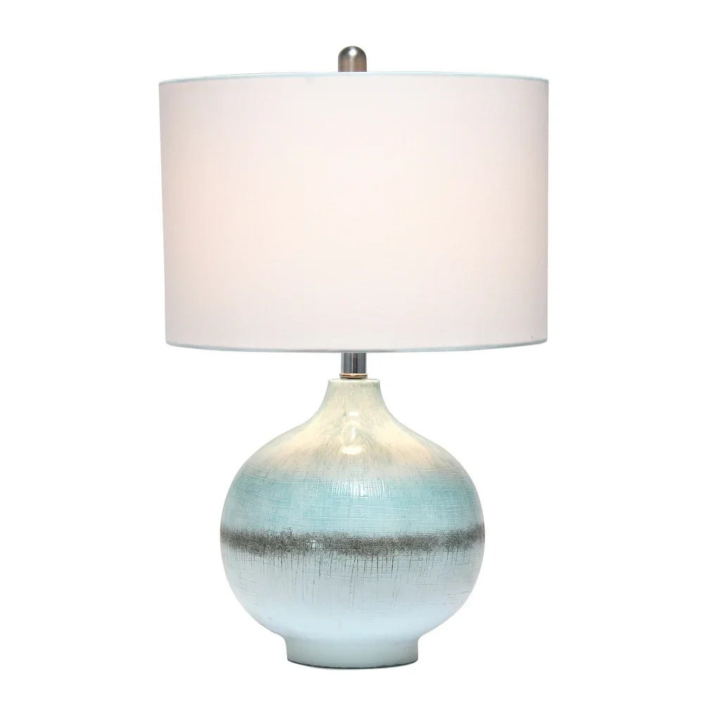 Lalia Home Bayside Horizon Table Lamp with Fabric Shade