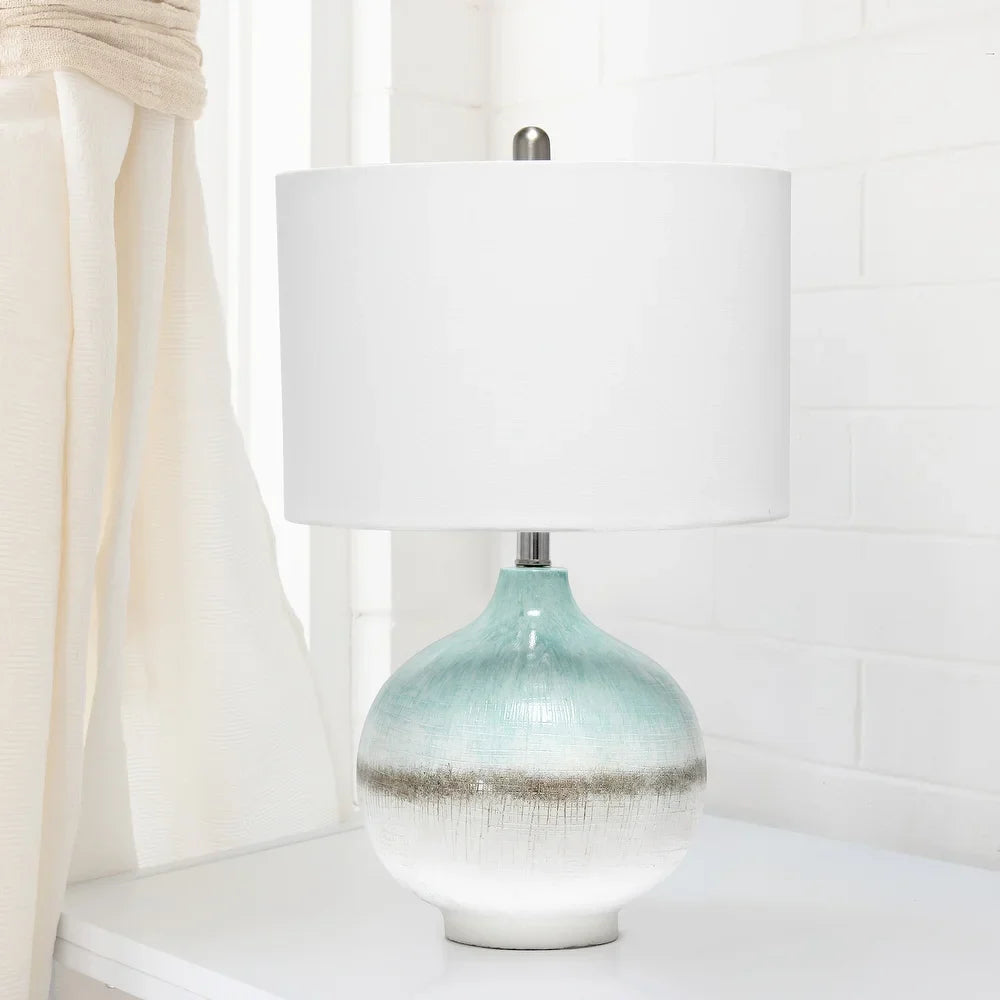 Lalia Home Bayside Horizon Table Lamp with Fabric Shade