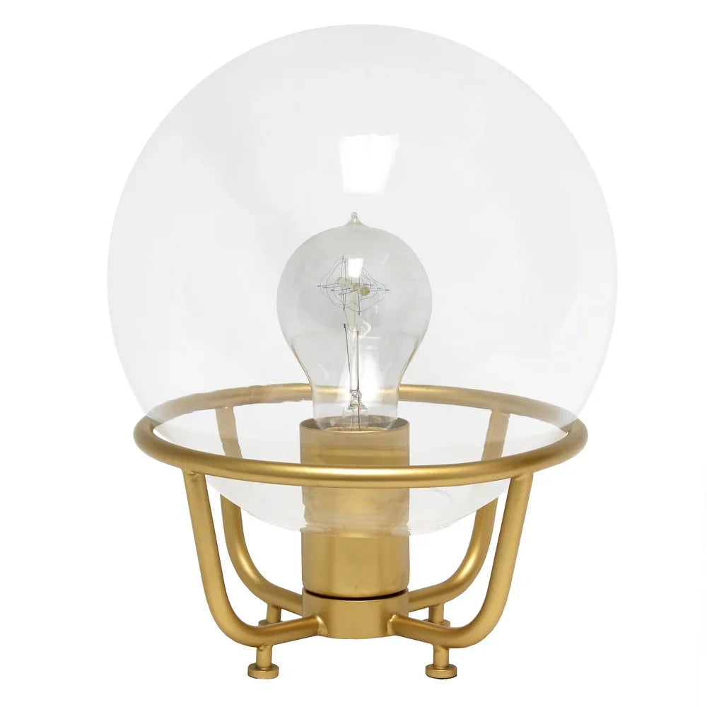 Lalia Home Old World Globe Glass Table Lamp