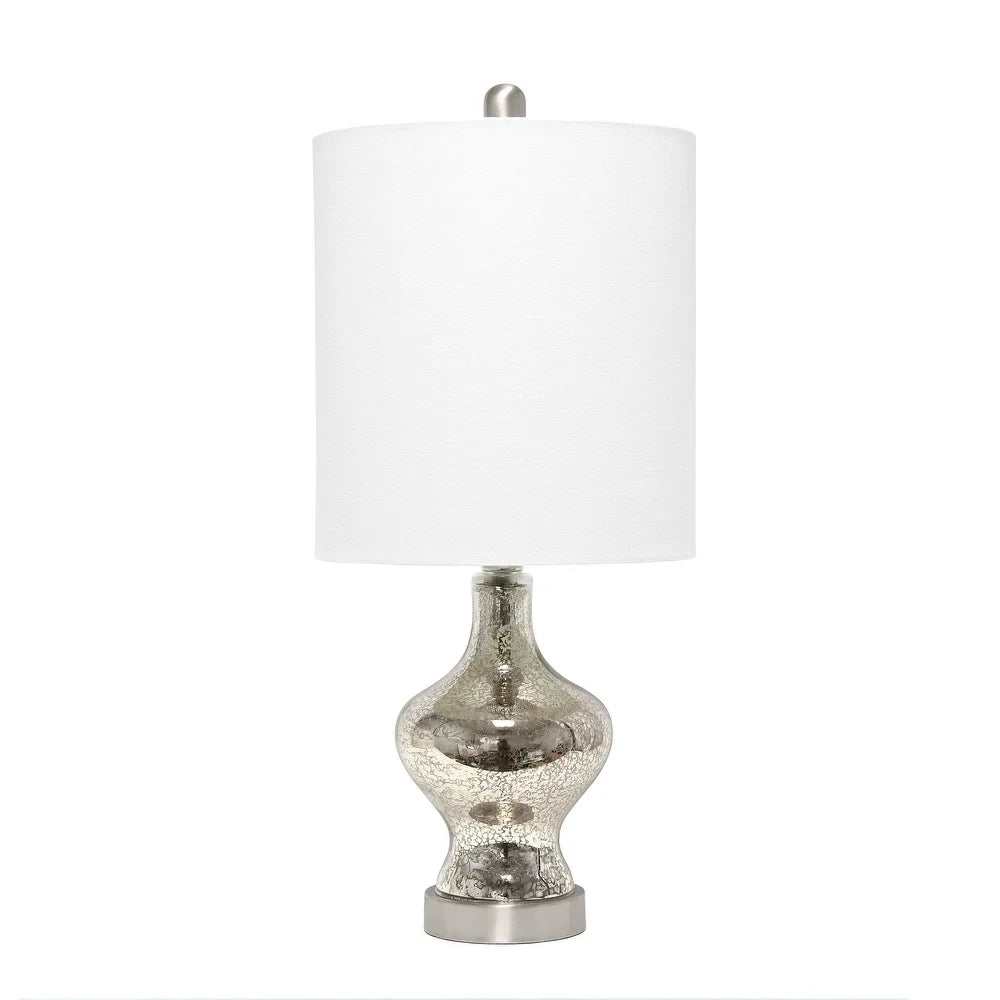 Lalia Home Paseo Table Lamp with White Fabric Shade