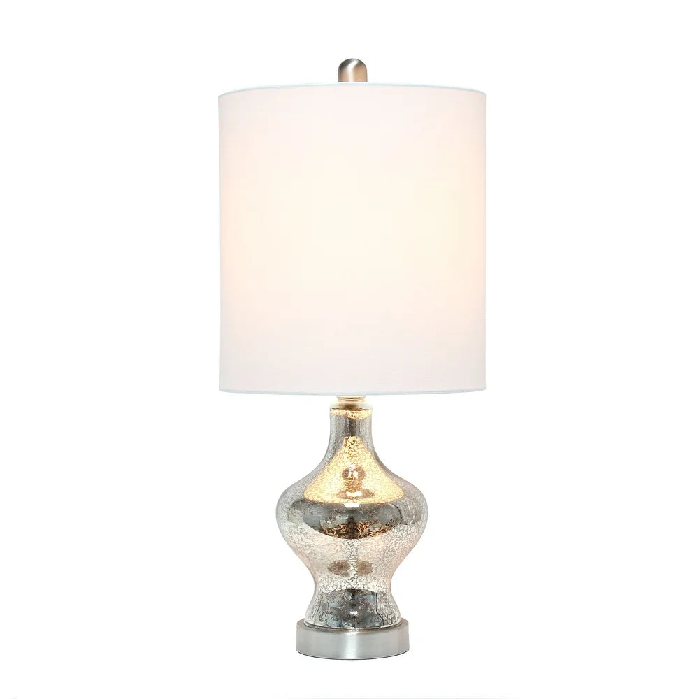 Lalia Home Paseo Table Lamp with White Fabric Shade