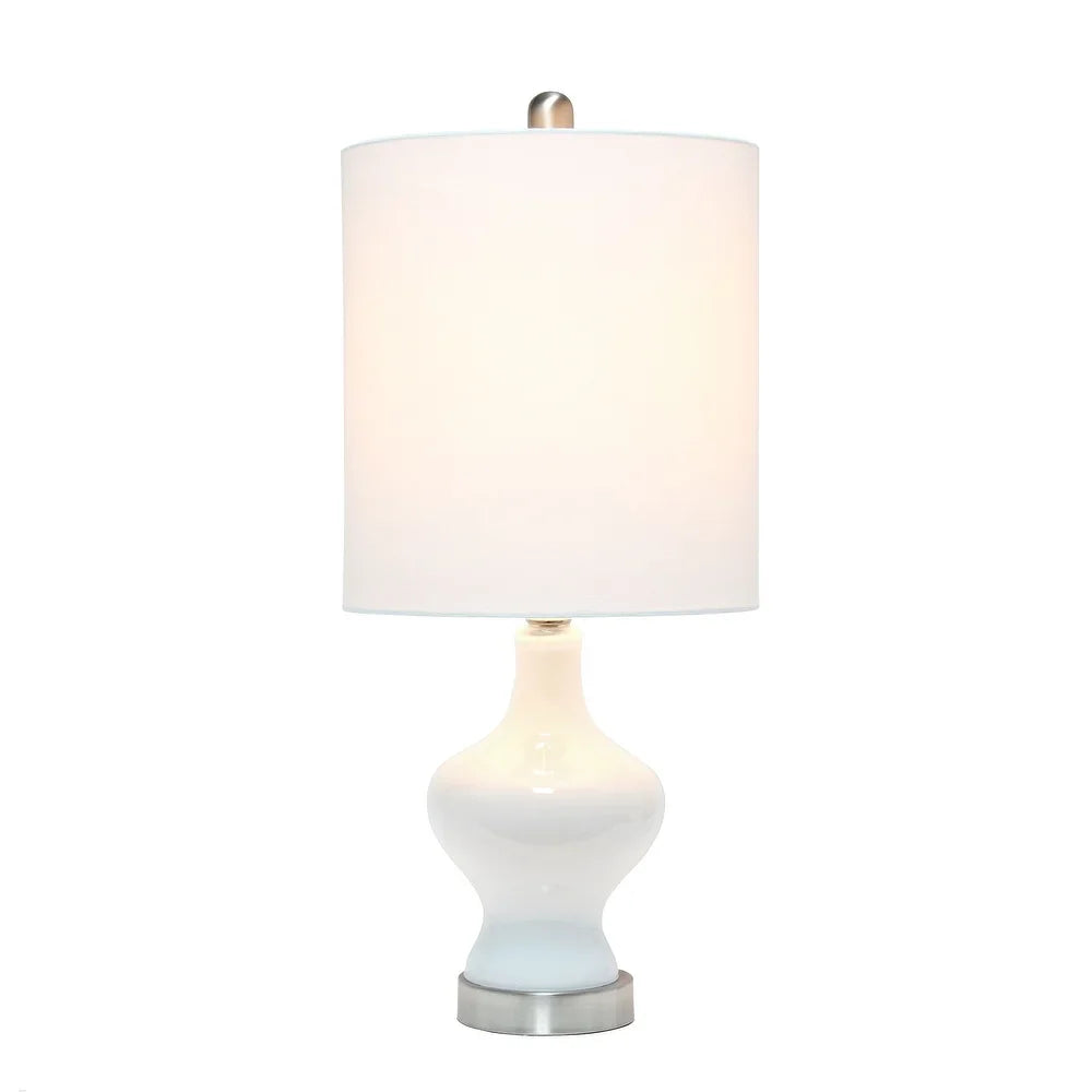 Lalia Home Paseo Table Lamp with White Fabric Shade