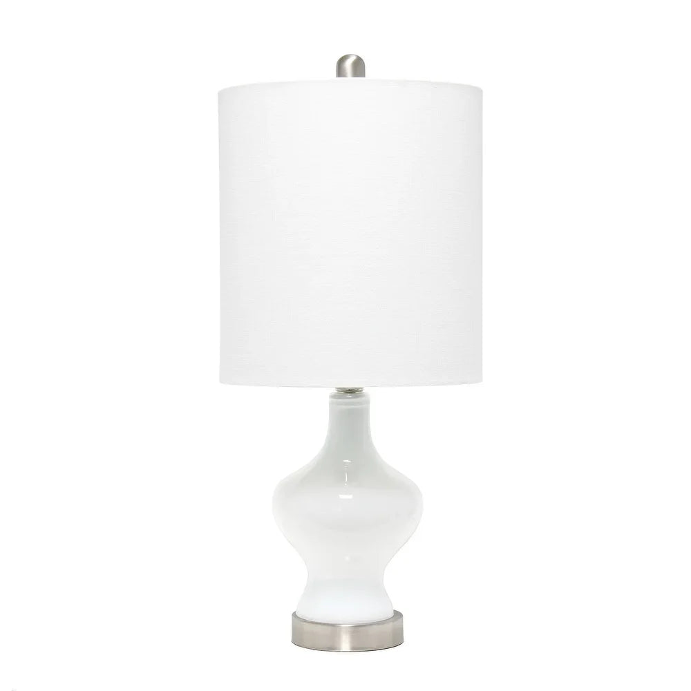 Lalia Home Paseo Table Lamp with White Fabric Shade