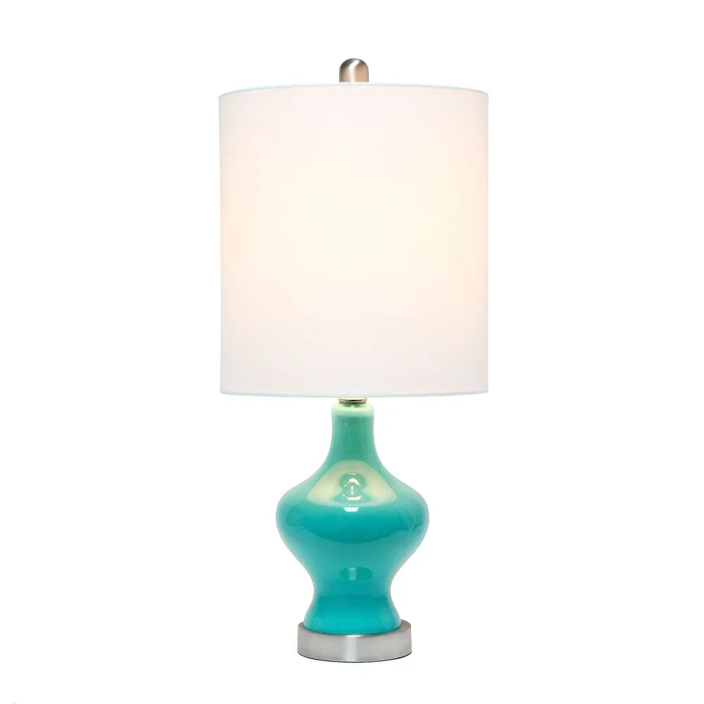 Lalia Home Paseo Table Lamp with White Fabric Shade