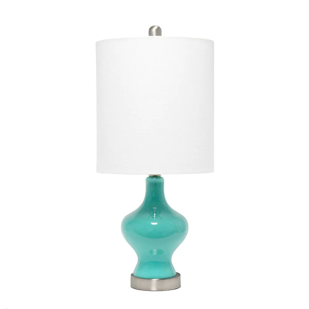 Lalia Home Paseo Table Lamp with White Fabric Shade